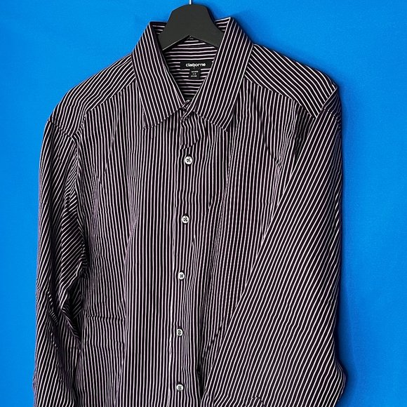 Claiborne Long Sleeve Button Up Men's Large - 17 34/35 - Picture 2 of 8